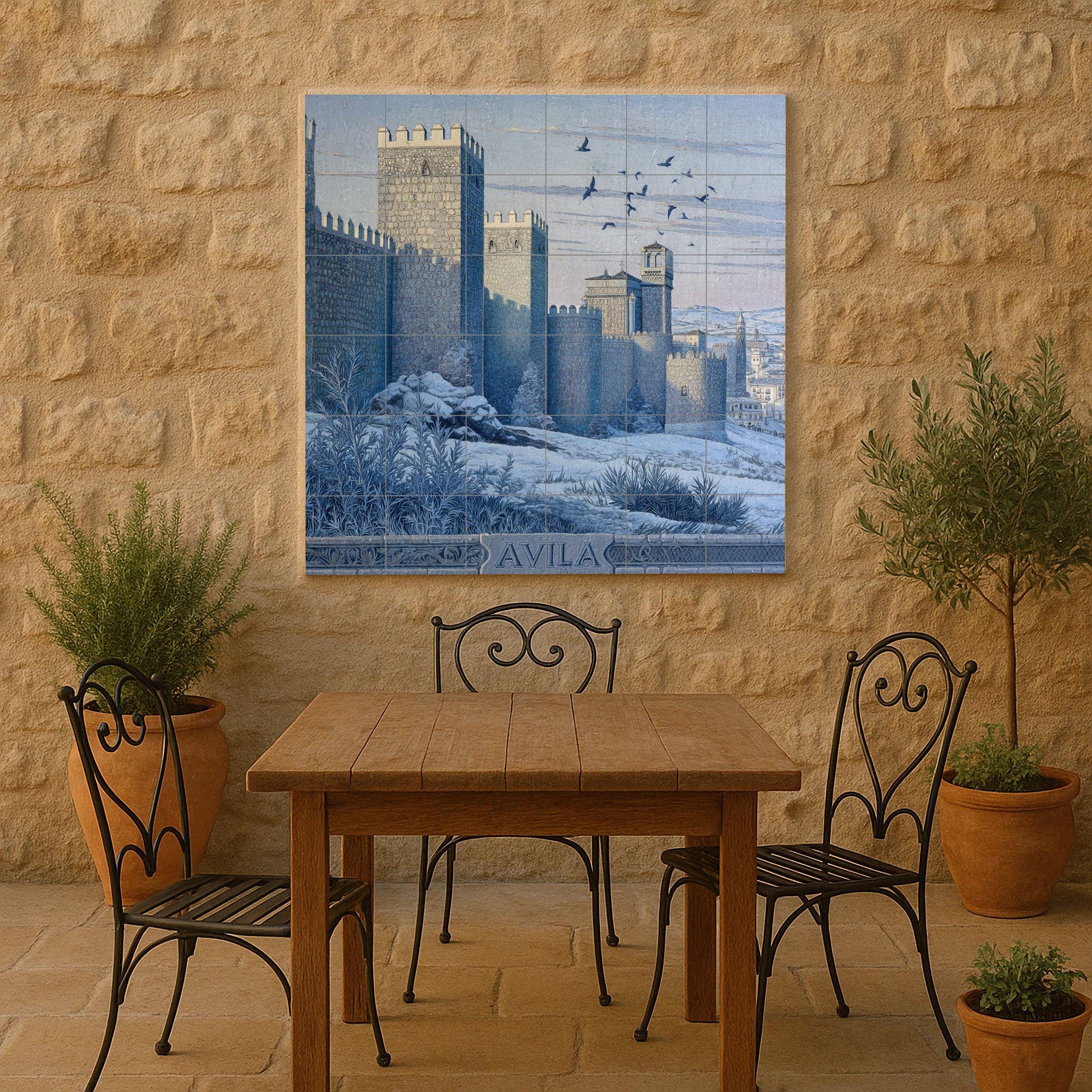 Ávila — Cityscape in Tile · Ceramic Tile Mural