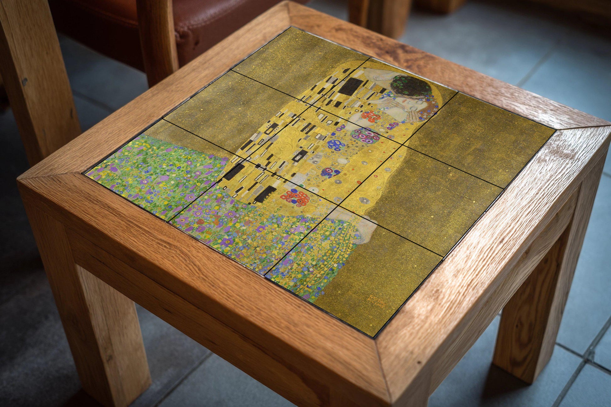 "il Beso" di Klimt · Murale Ceramico — Pittura Classica in Piastrelle
