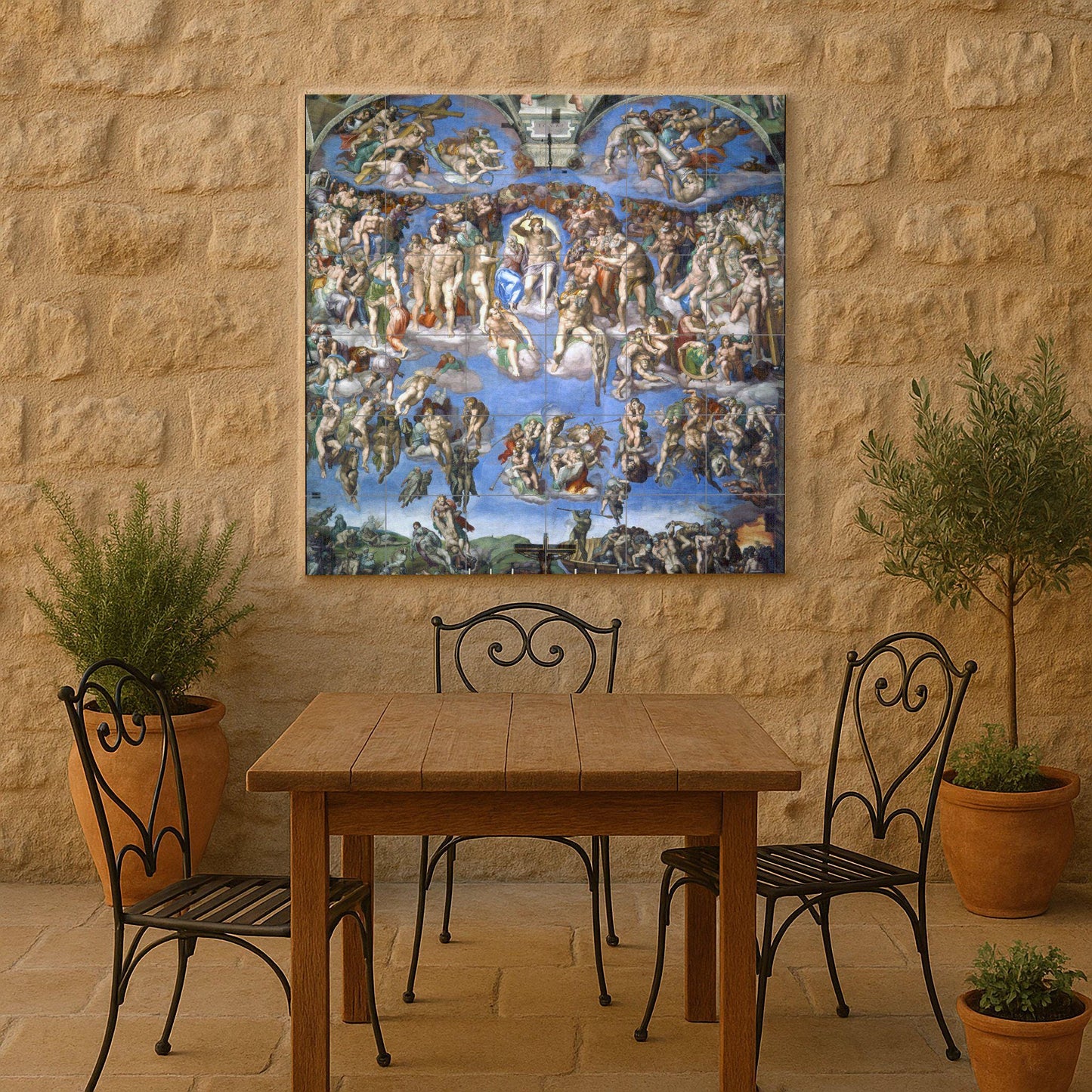Juicio Final — Murale in Piastrelle di Ceramica · Riproduzione da Museo