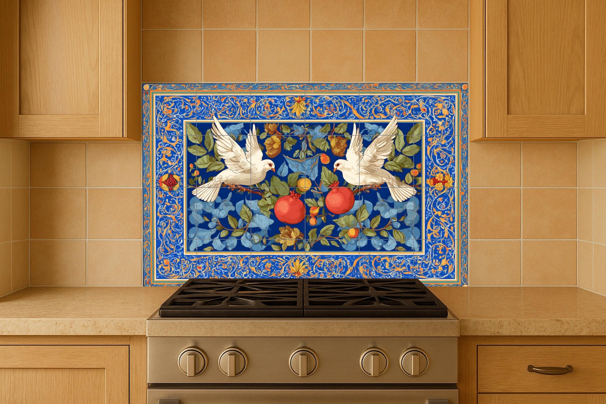 Hermoso Azulejo Mural · Ceramic Wall Mural — Garden & Scenery Décor