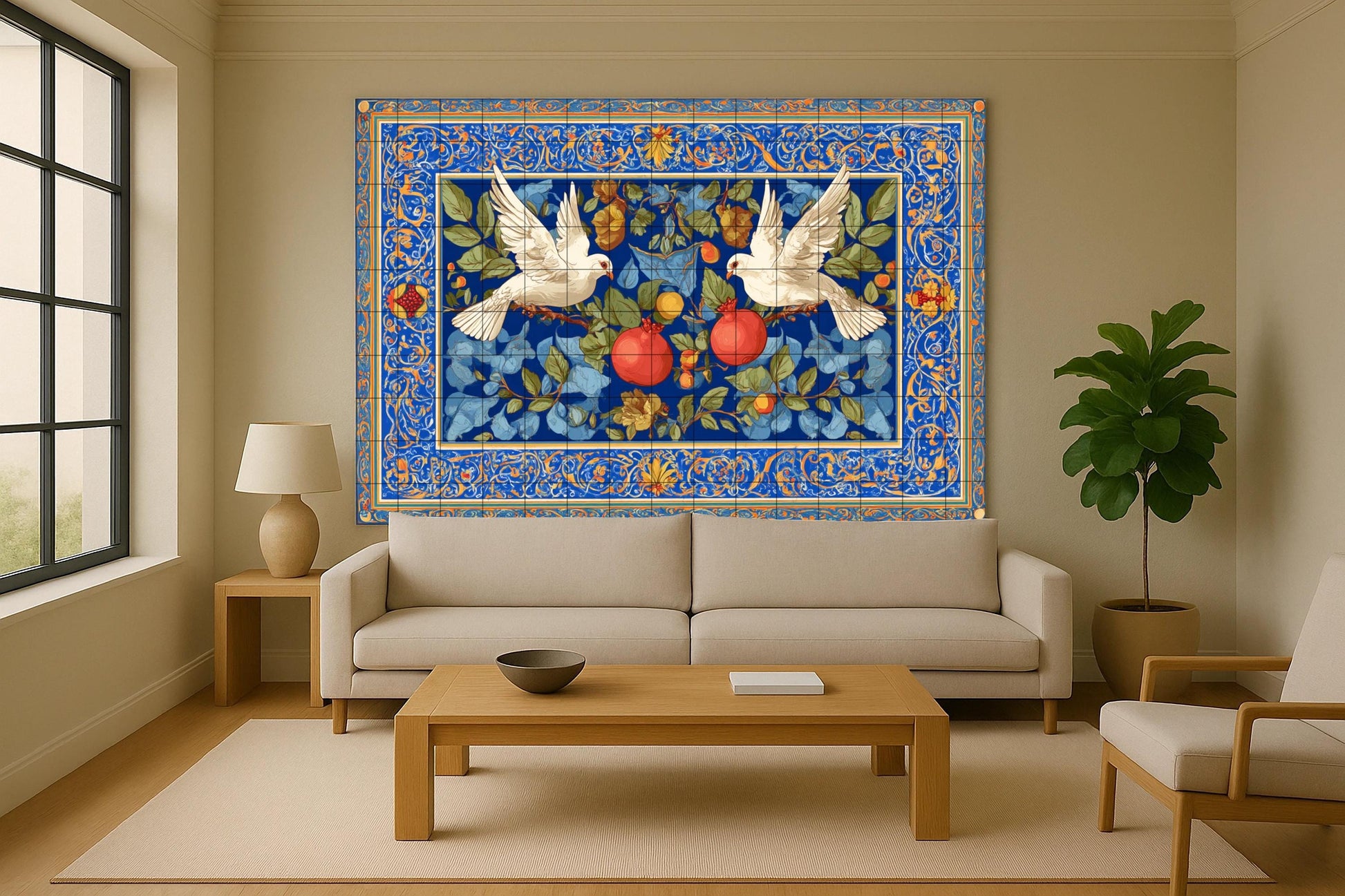 Hermoso Azulejo Mural · Ceramic Wall Mural — Garden & Scenery Décor