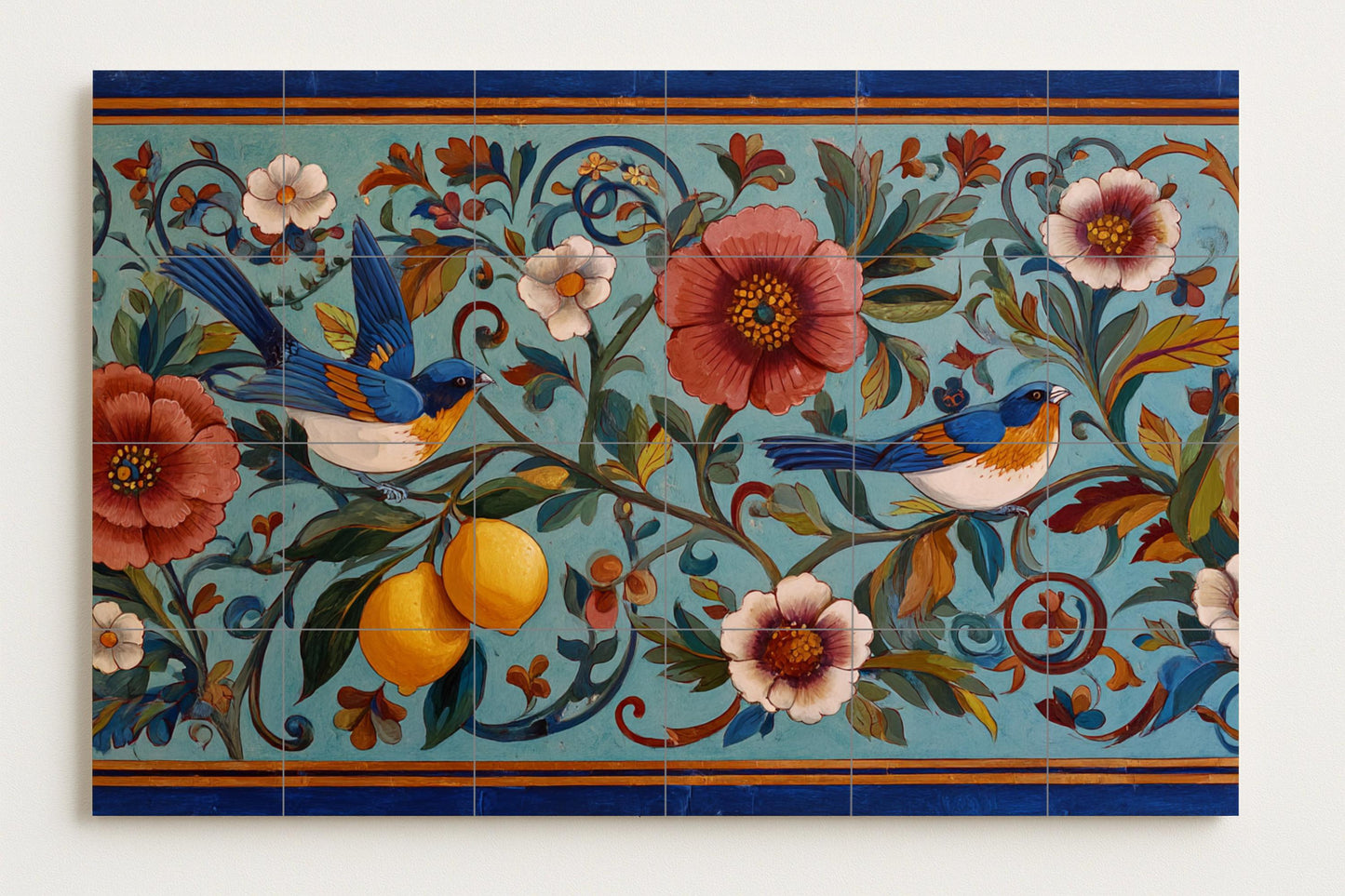 Mural de jardín siciliano
