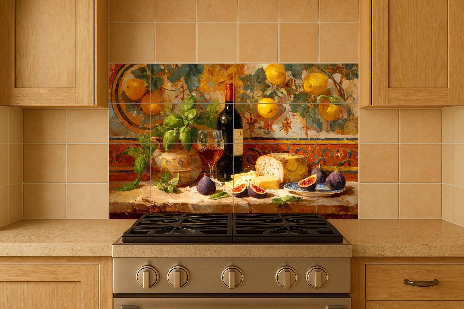 Kitchen mediterránea — Culinary Wall Décor · Tile Wall Art