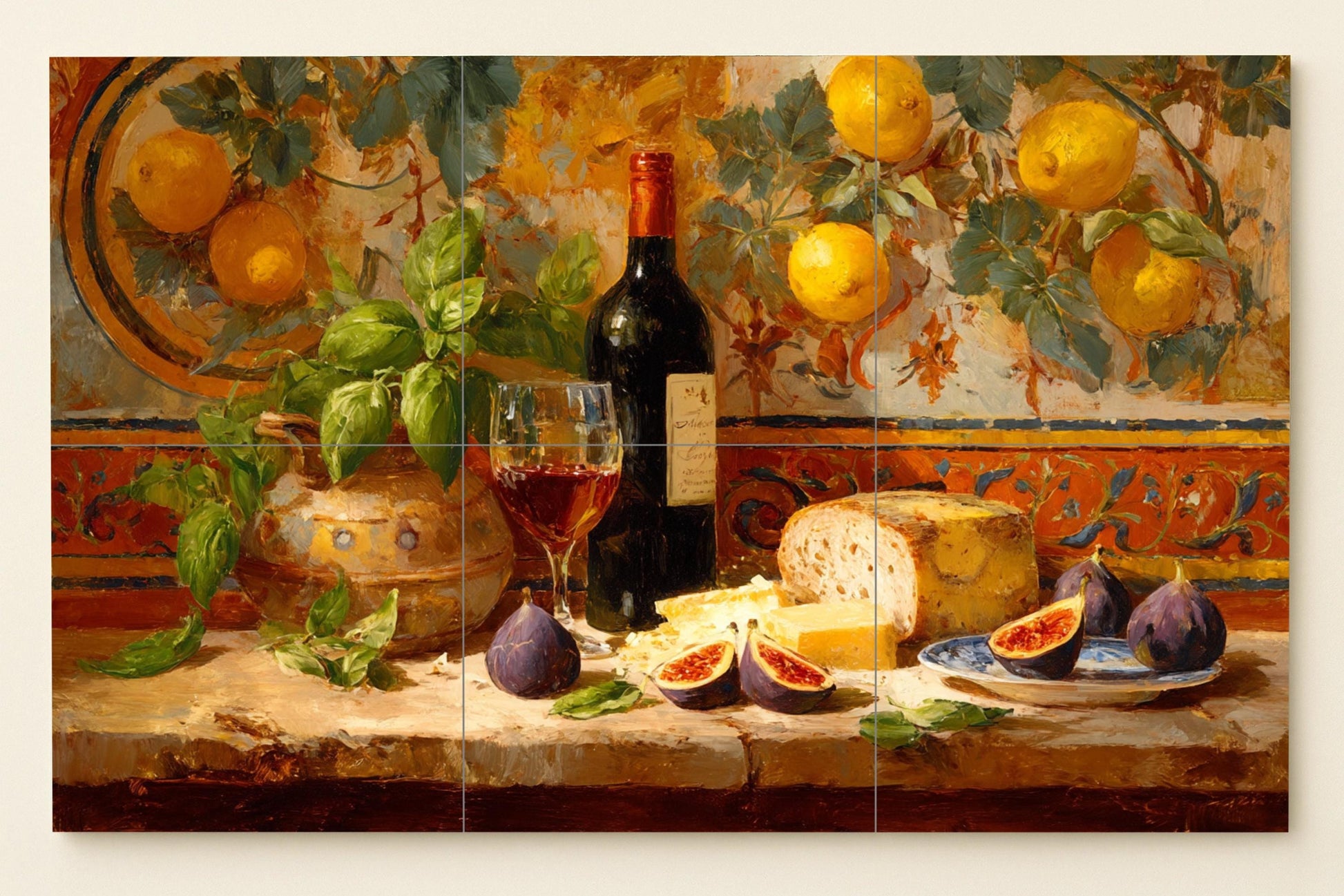 Kitchen mediterránea — Culinary Wall Décor · Tile Wall Art