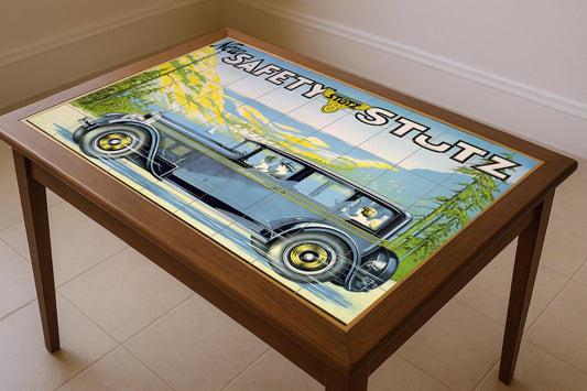 Coche Art Decó — Folk & Ornamental Art · Tile Wall Art