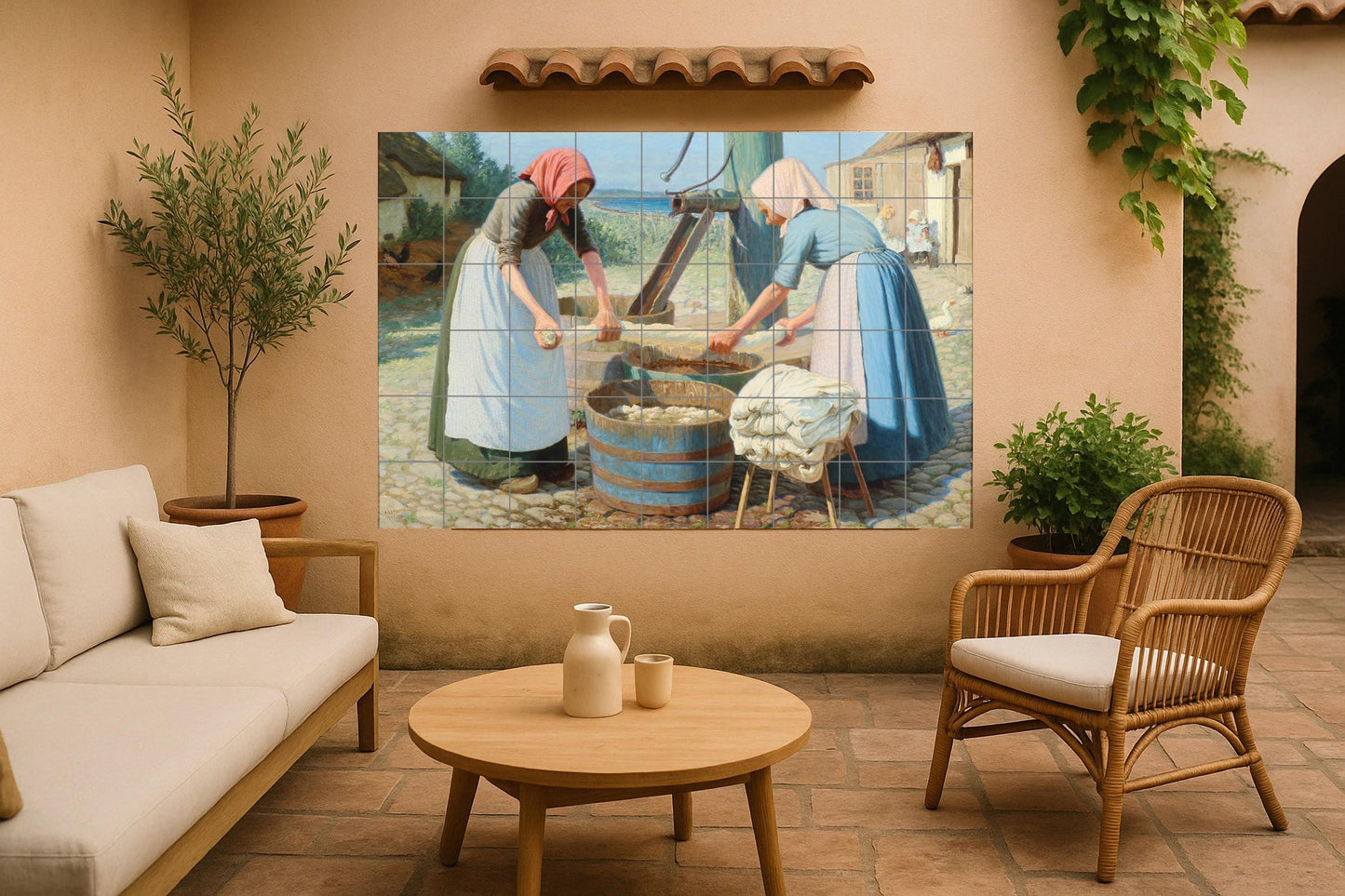 Ceramic Tile Mural: Farm Nordic — Mythology Wall Art