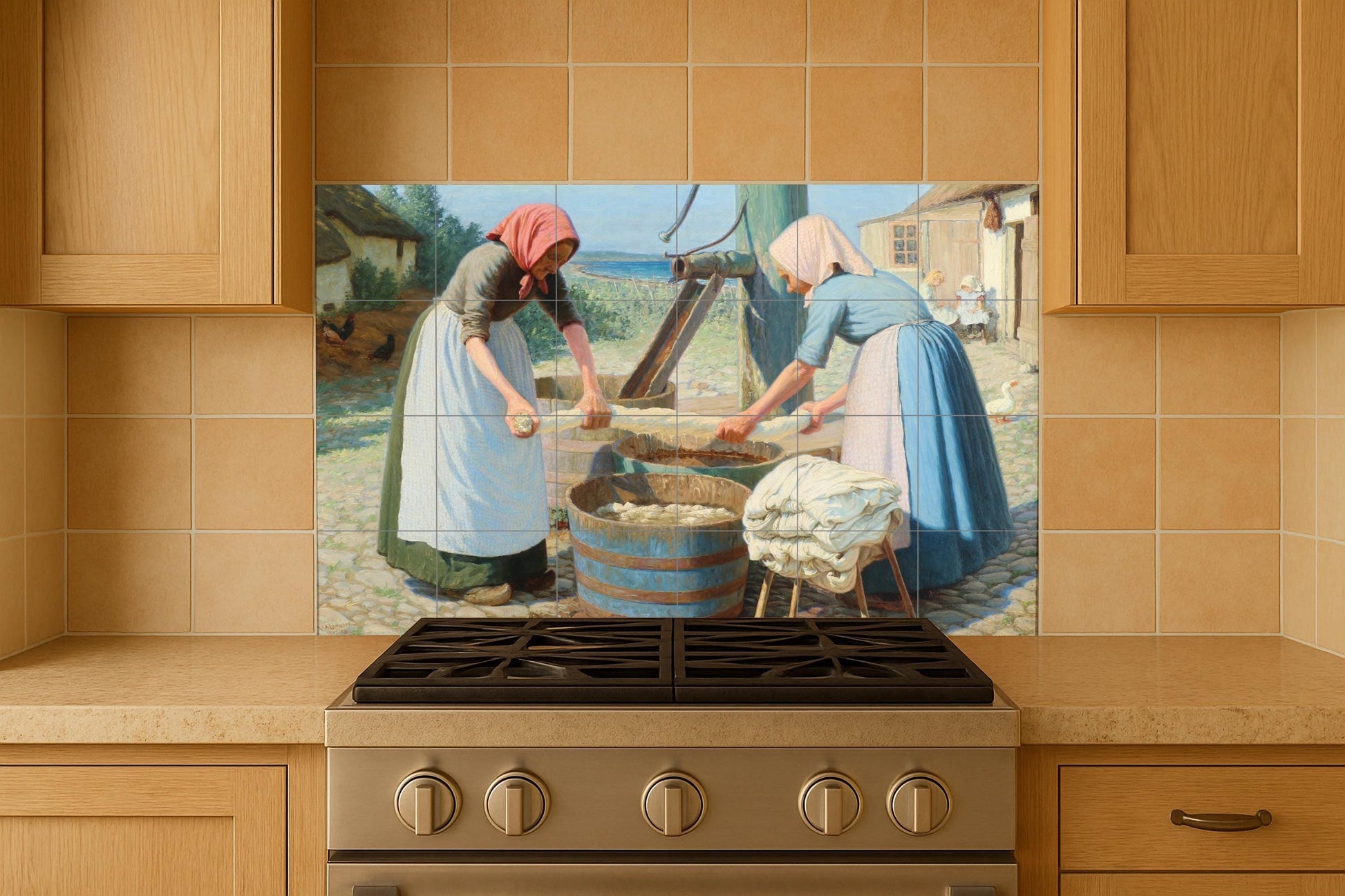 Ceramic Tile Mural: Farm Nordic — Mythology Wall Art