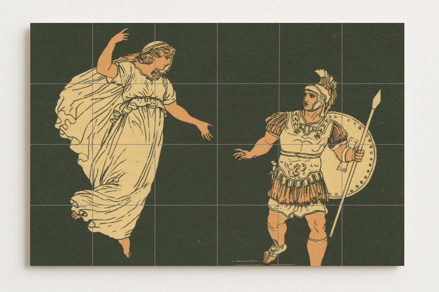 Ceramic Tile Mural: Trojan War — Legends & Epic Art
