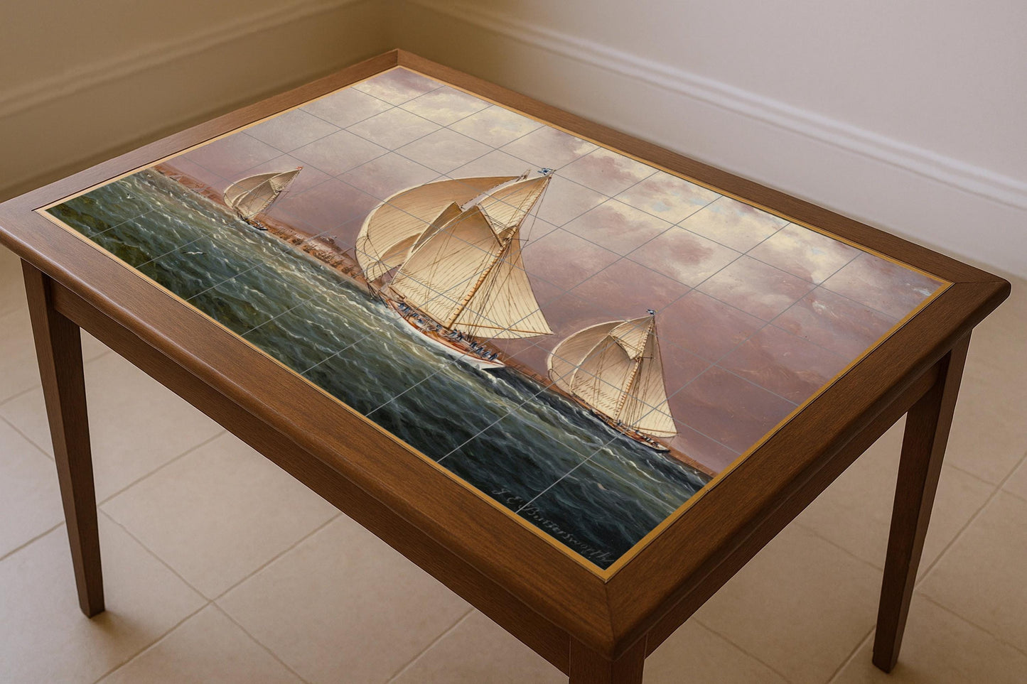 Grande Regata — Arte Marittima in Piastrelle, Arte da Parete in Ceramica