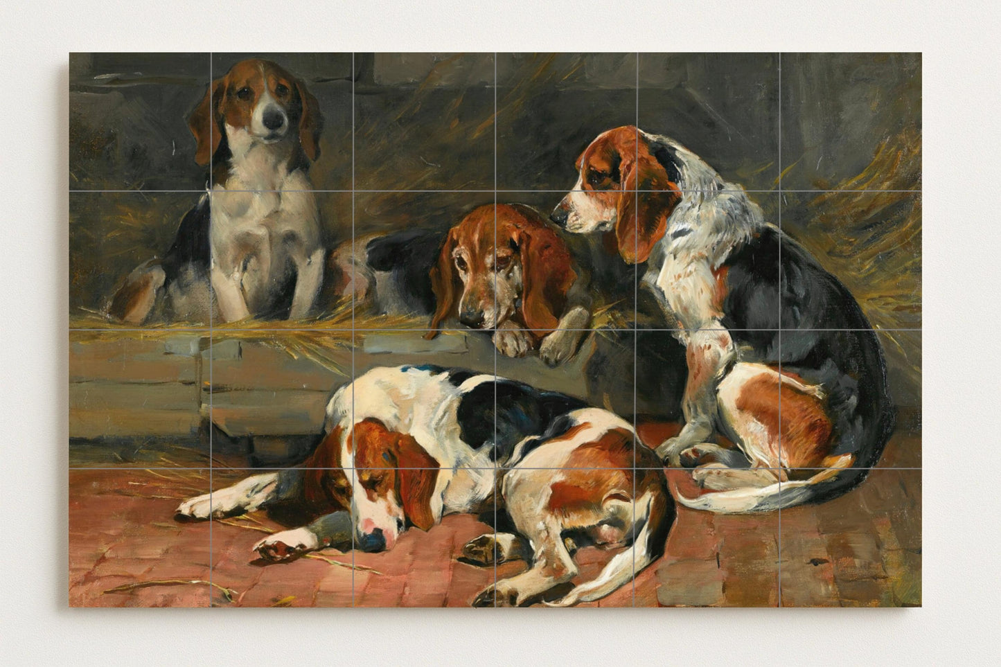 Ceramic Tile Mural: Dog — Fauna Tile Art