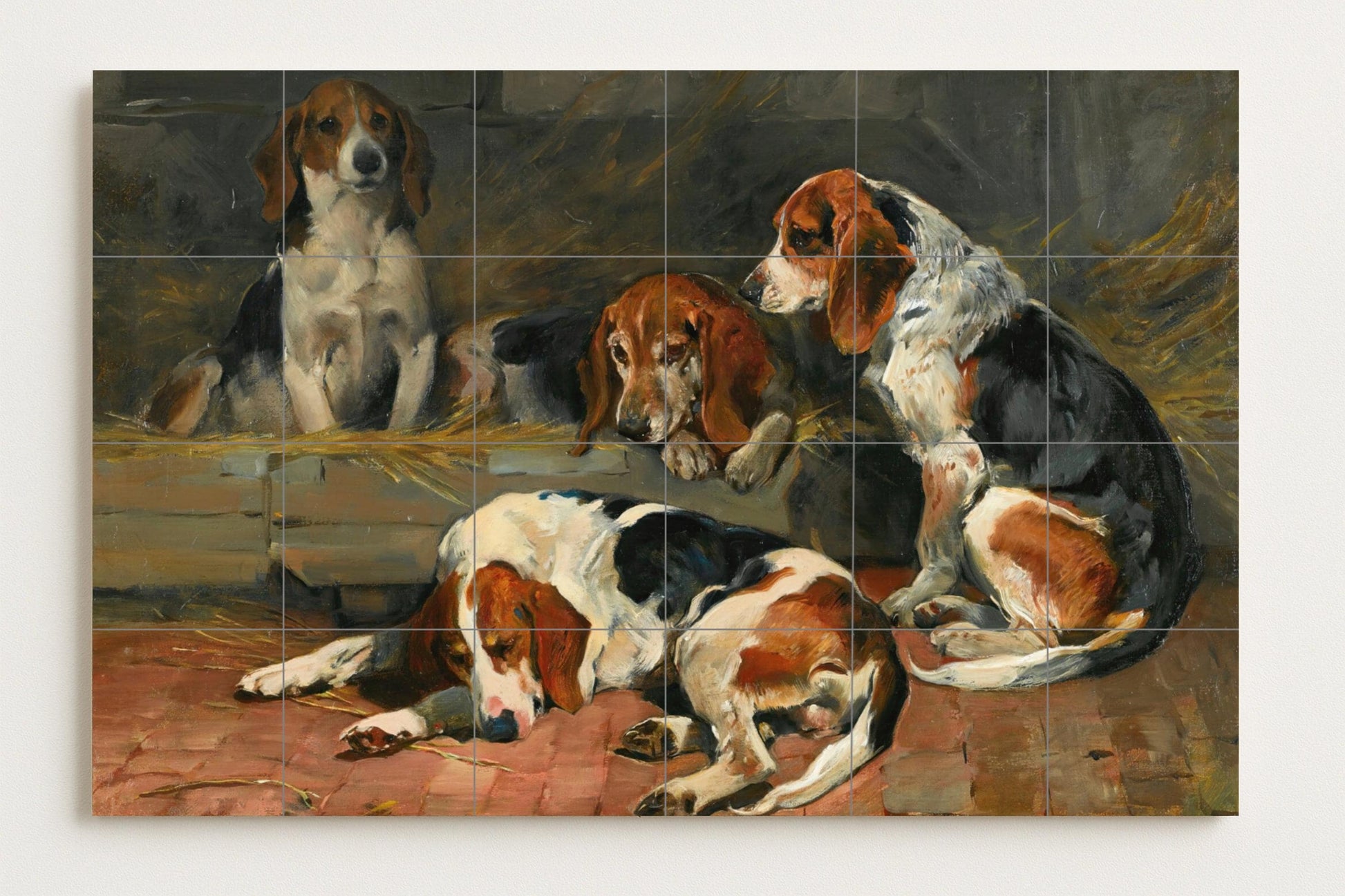 Ceramic Tile Mural: Dog — Fauna Tile Art