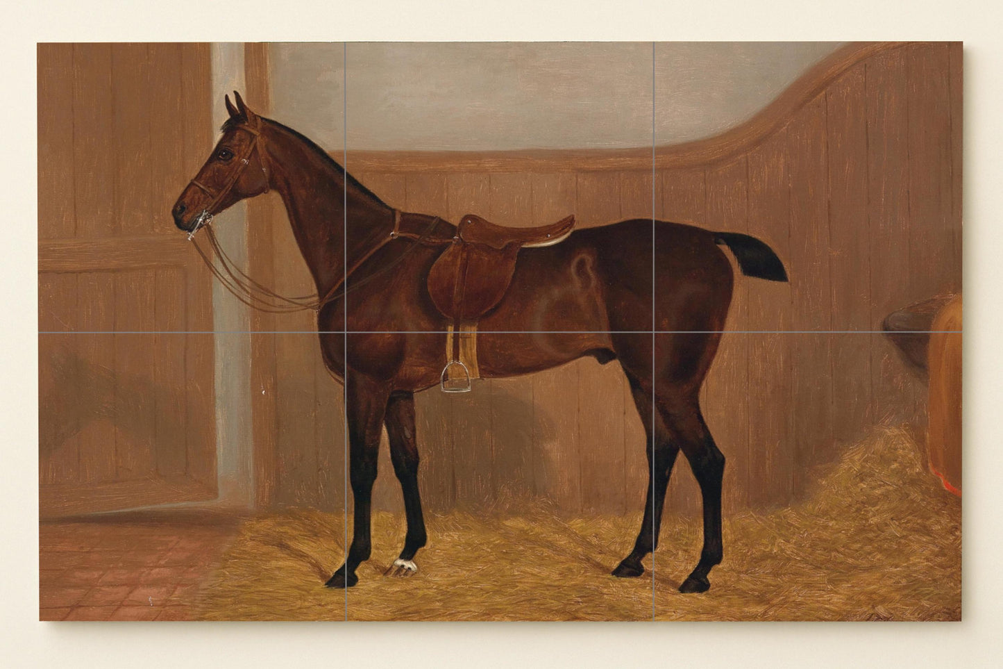 Mural de caballo ecuestre