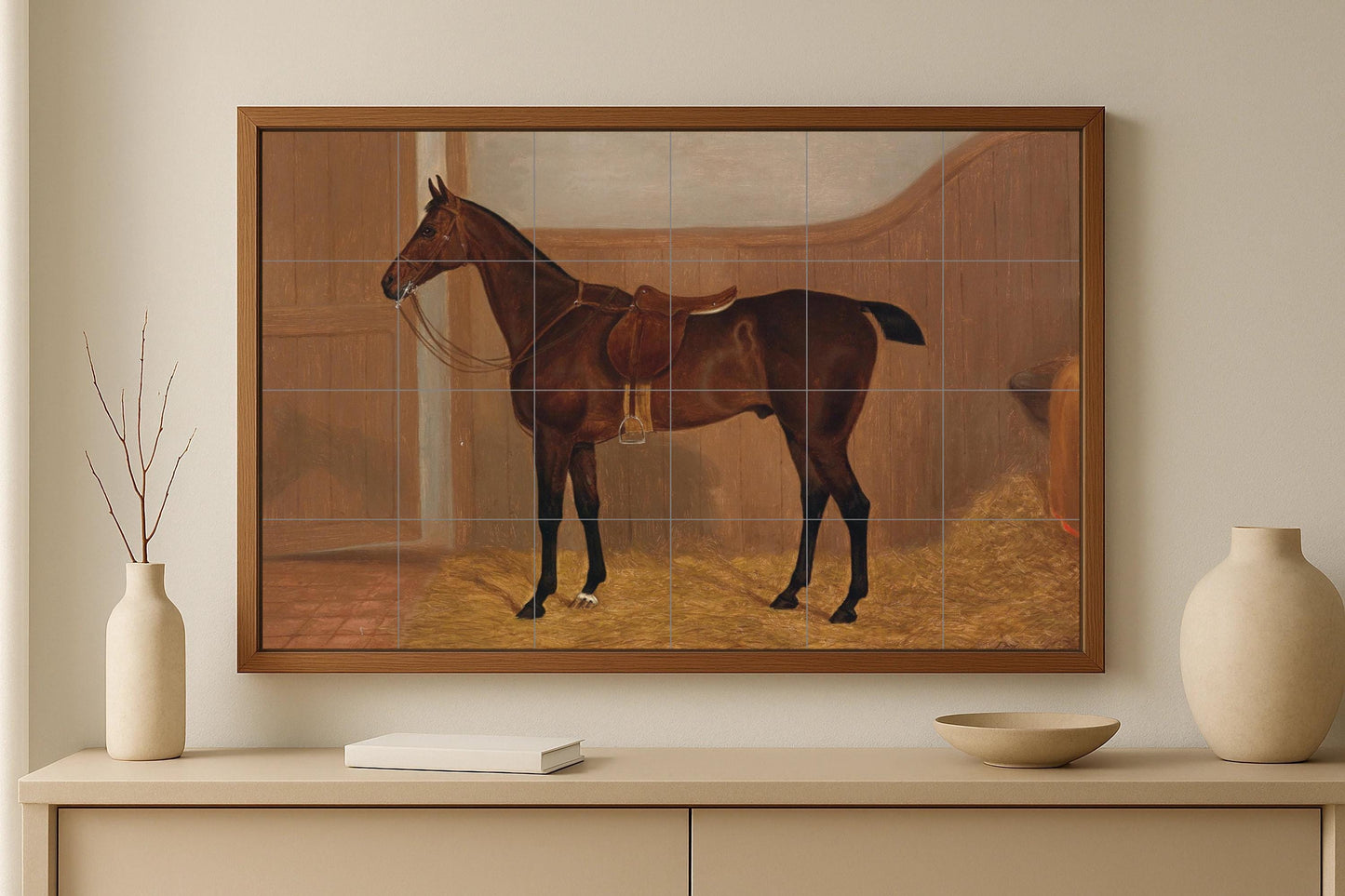 Mural de caballo ecuestre