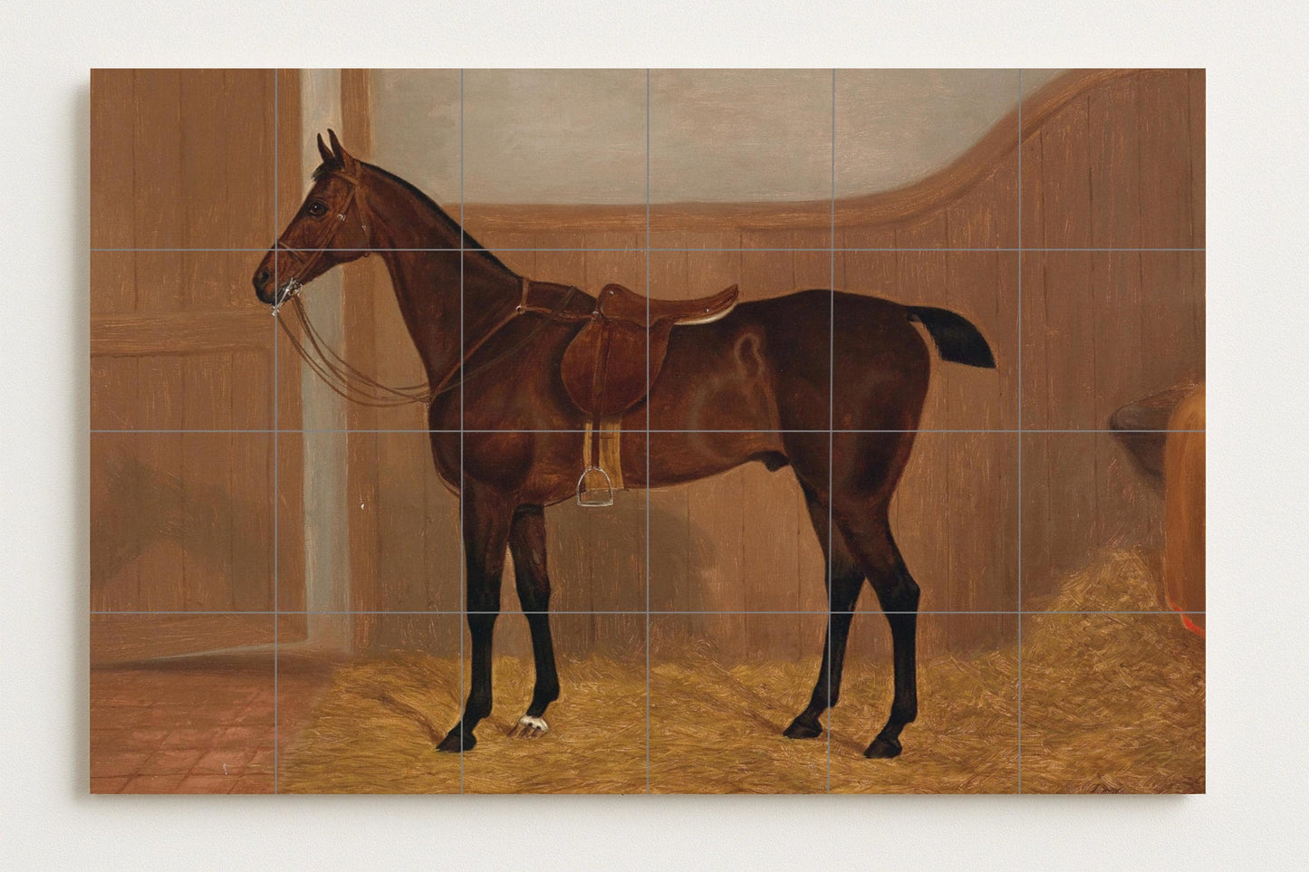 Mural de caballo ecuestre