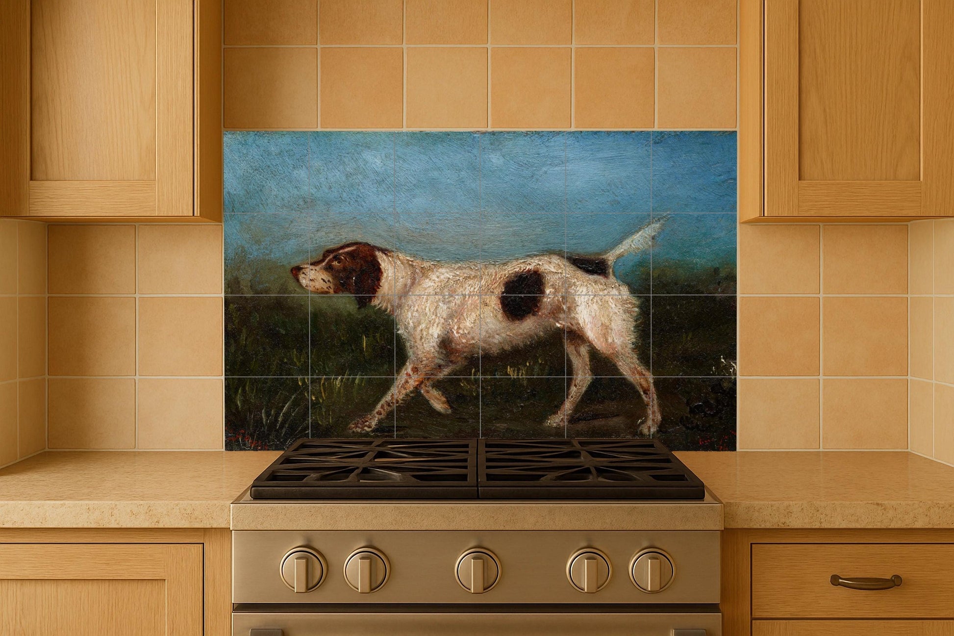 Mural de perro victoriano