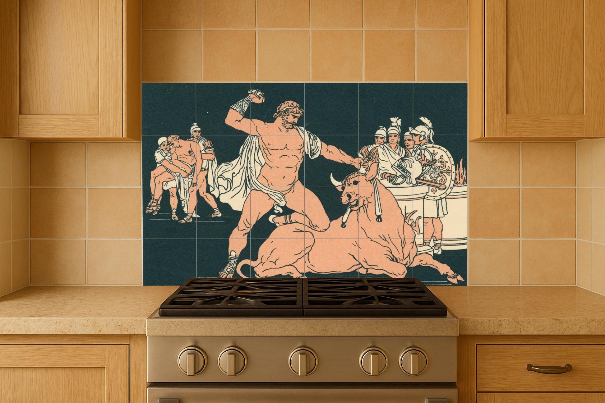 Mitos griegos · Murale Ceramico — Arte Mitologica da Parete