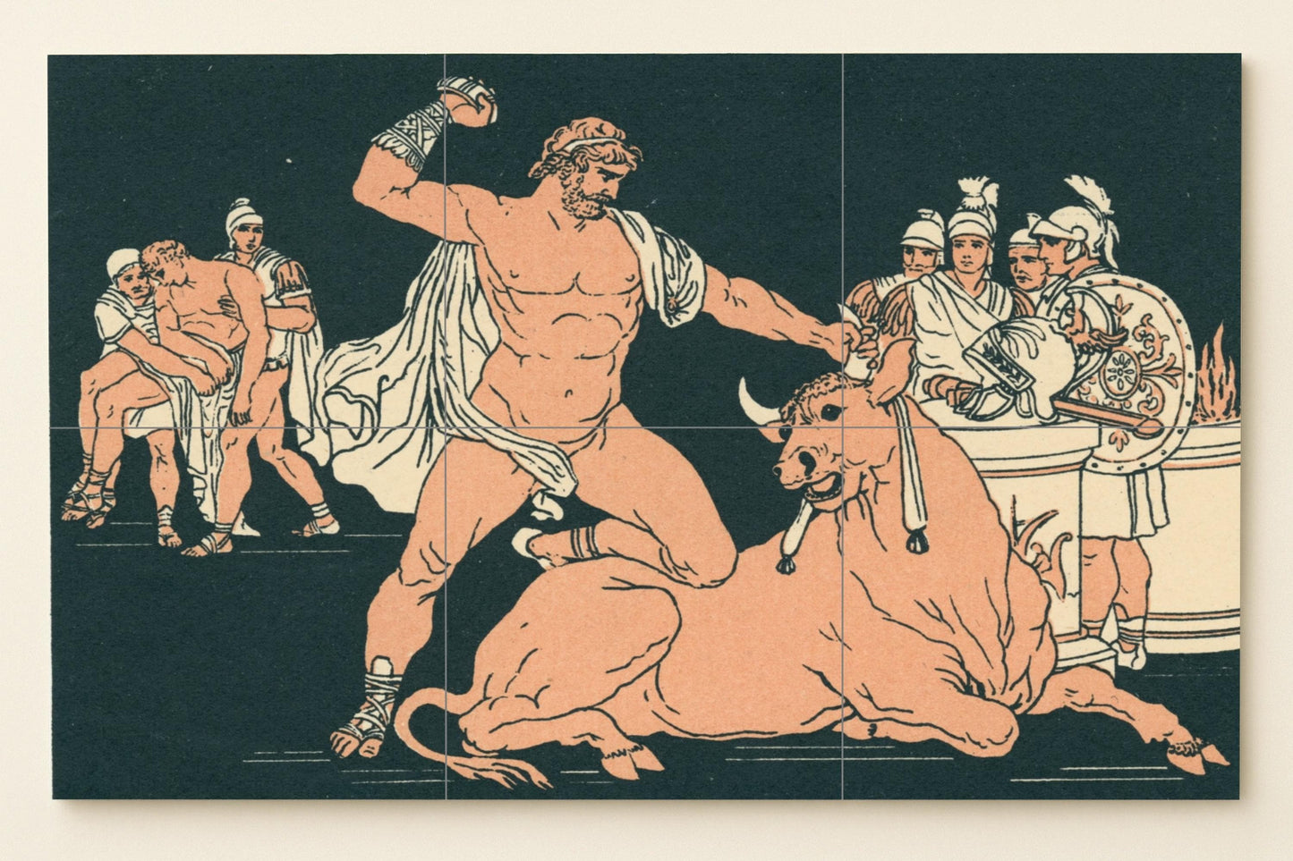 Mitos griegos · Murale Ceramico — Arte Mitologica da Parete