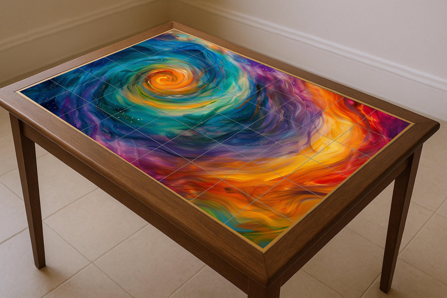 Mural de espiral de chakras