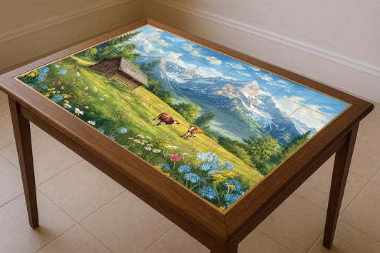 Ceramic Tile Mural: Panorama of Appenzell — Botanical Landscape