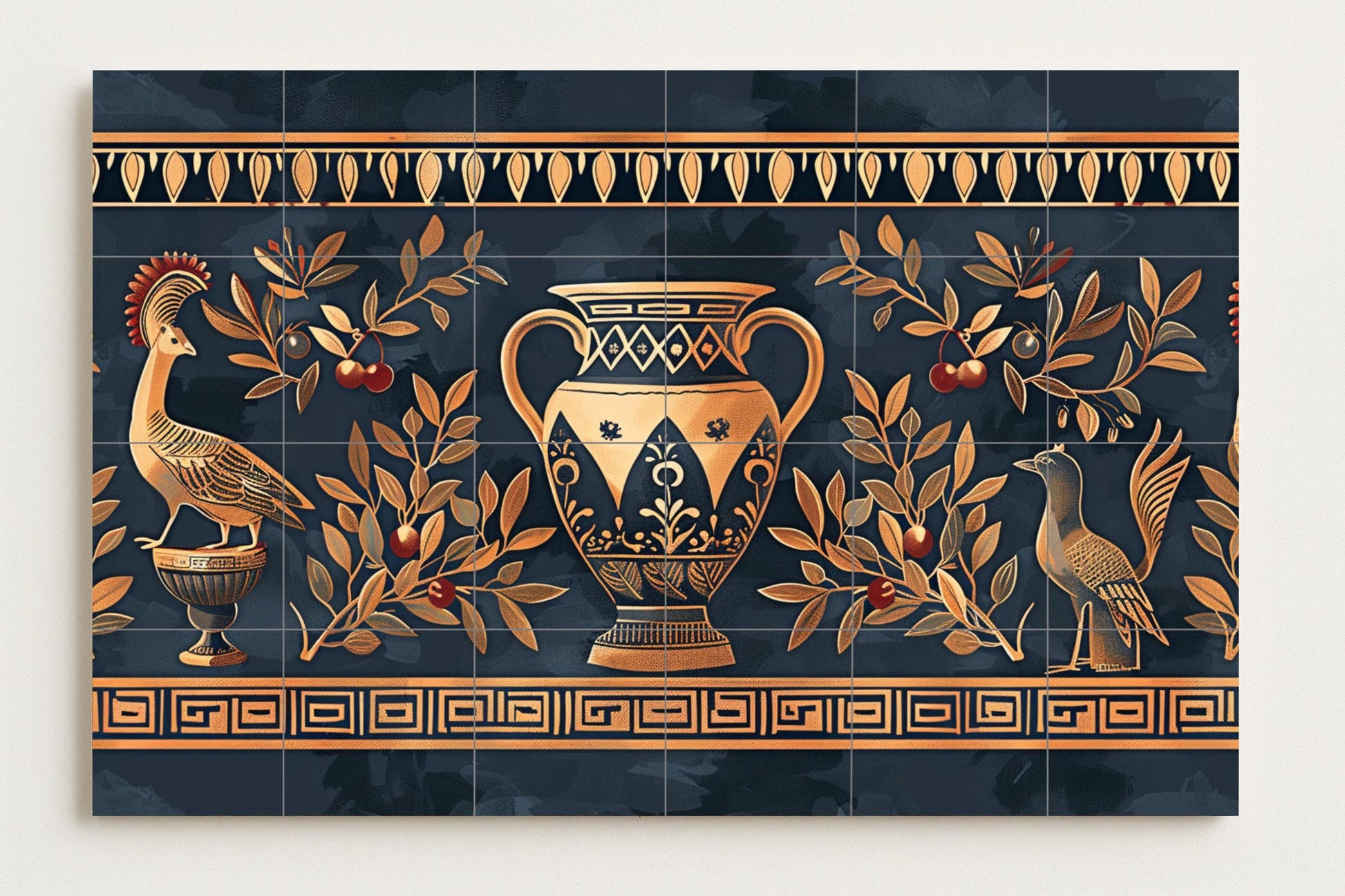 Pompeya — Kitchen & Country Scene · Ceramic Tile Mural