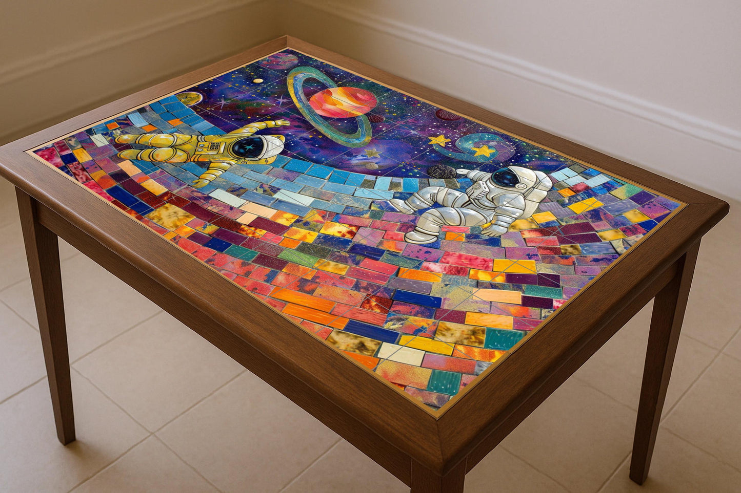 Mosaico de astronauta estelar