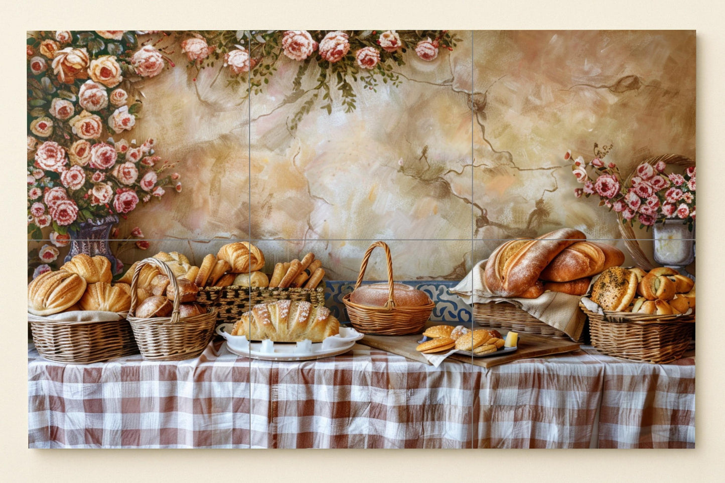 Avec desayuno Provençal — Décor Jardin et Nature, Art Mural en Céramique