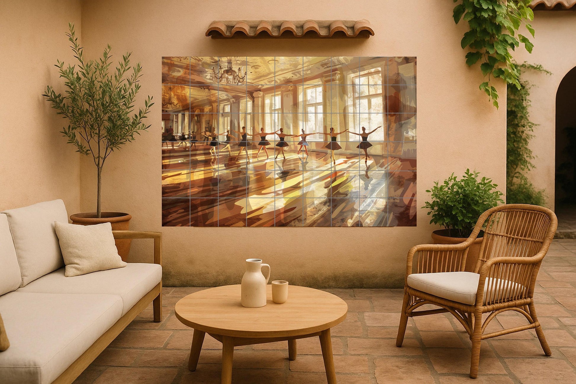 Ensayo of ballet — Ornamental Wall Panel · Ceramic Tile Mural