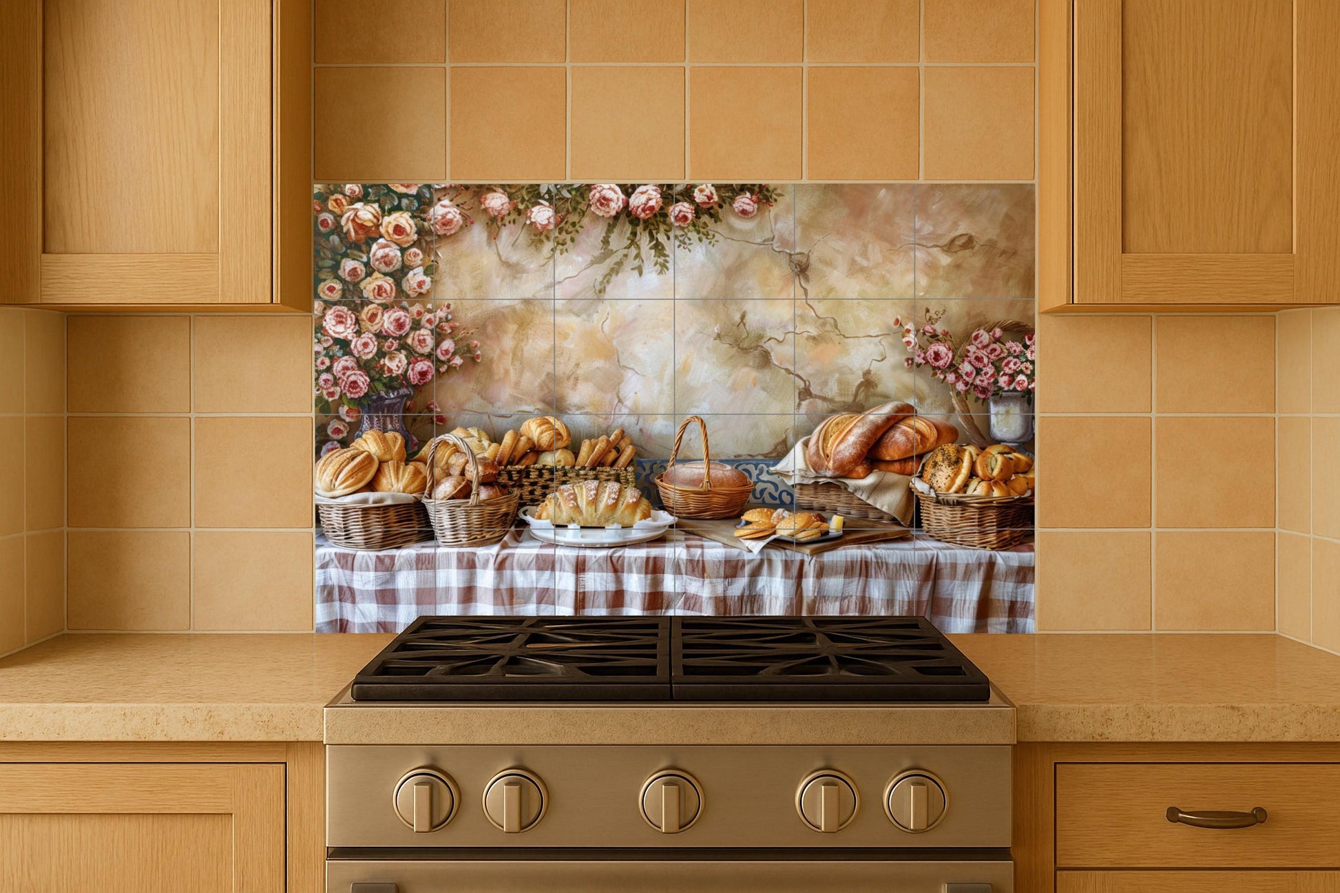Avec desayuno Provençal — Décor Jardin et Nature, Art Mural en Céramique