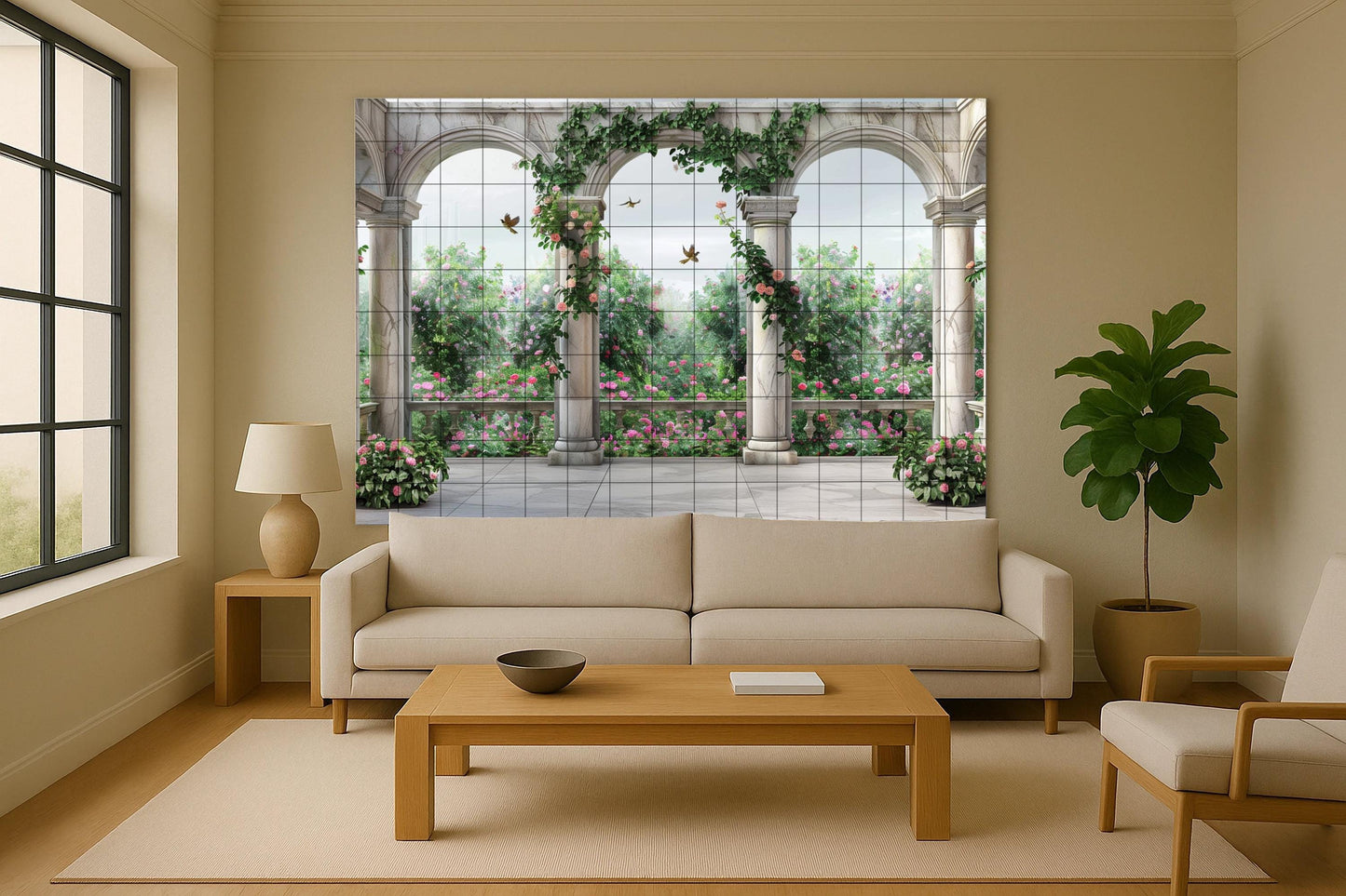 Jardin neoclásico · Fresque Céramique — Art Mural Nature