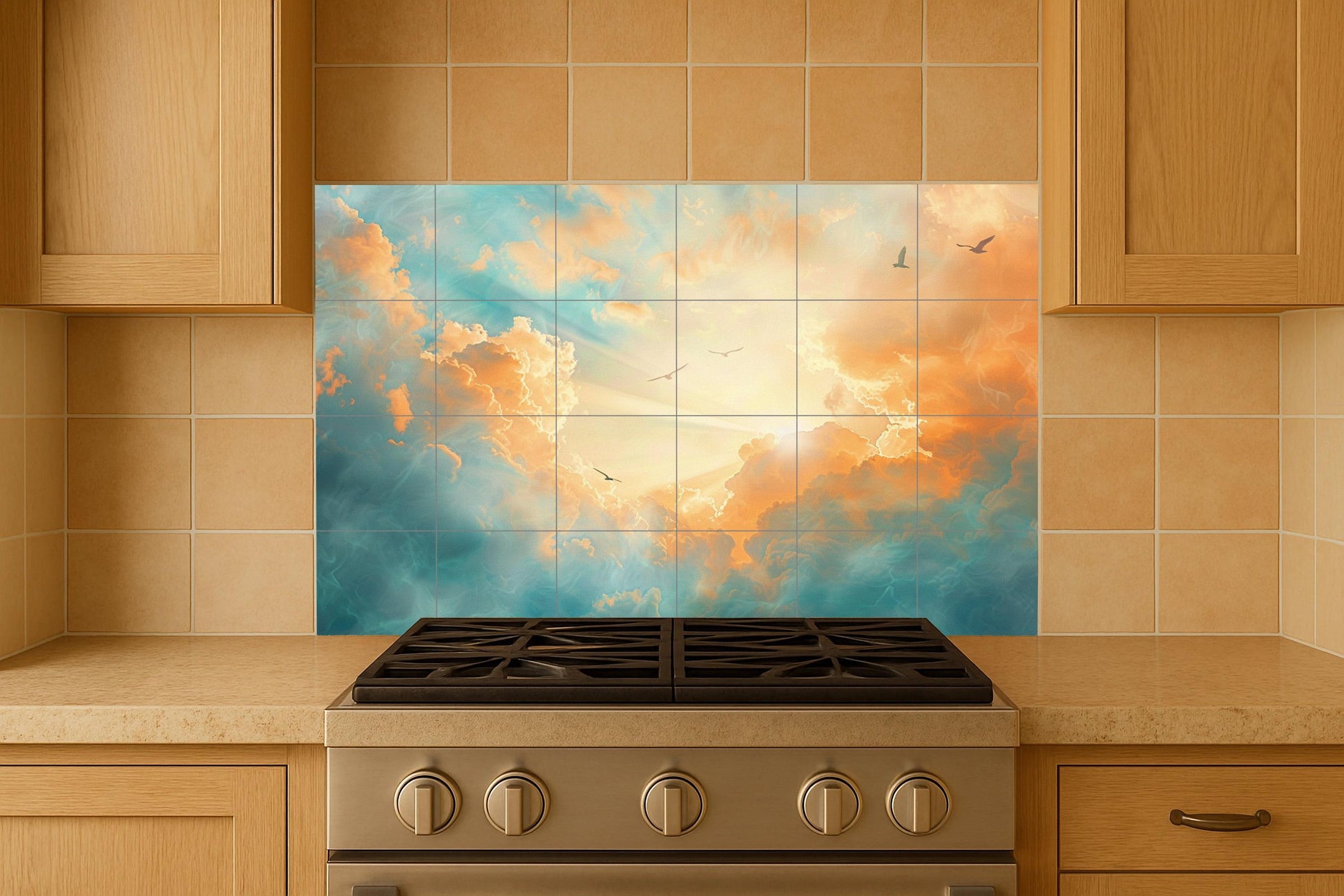 Fresque en Carrelage Cielo Sacré — Scène Biblique