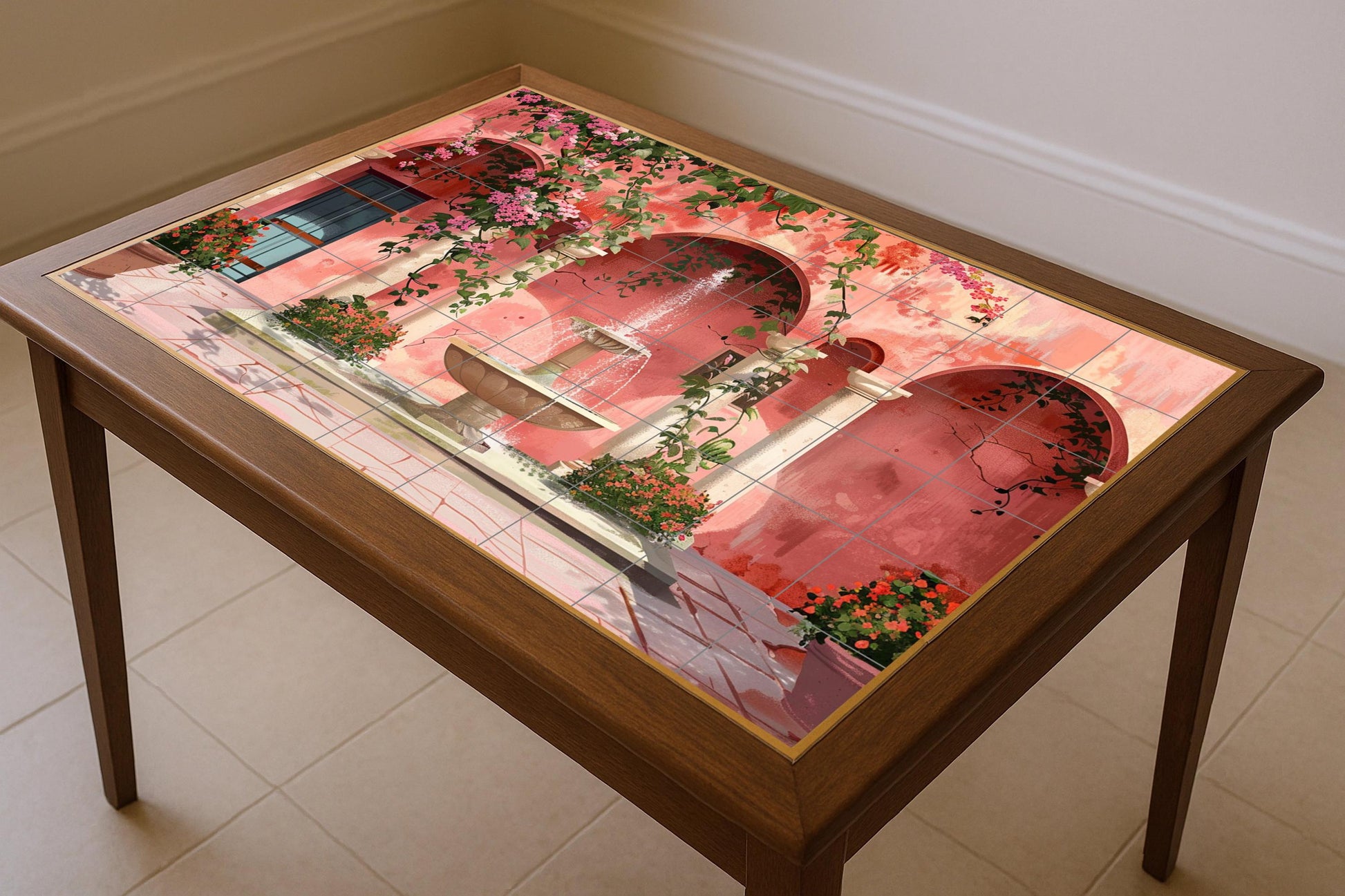 Cortile ibérico · Murale Ceramico — Arte Naturale da Parete