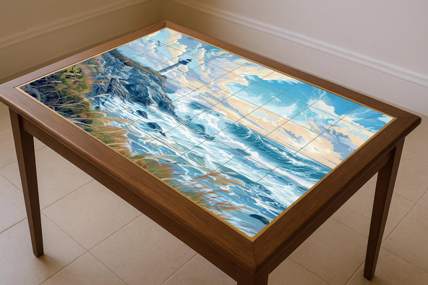 Côte gallega · Fresque Céramique — Art Maritime en Carreaux