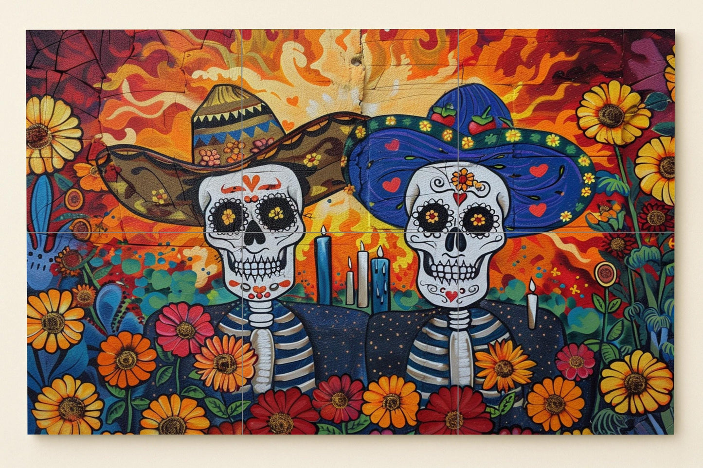 Jour des Morts — Décor Mural Voyage, Art Mural en Céramique