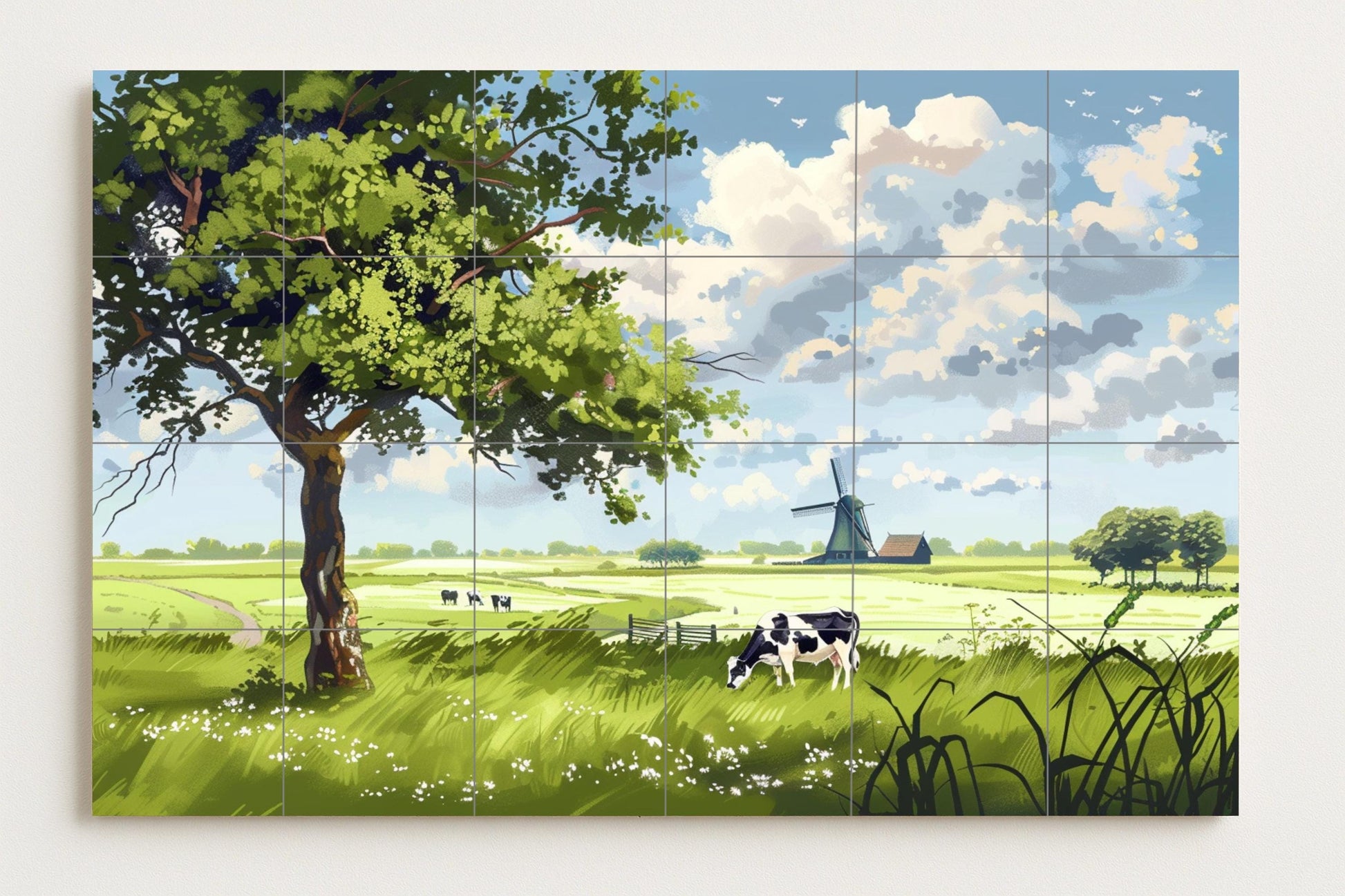 Mural de las llanuras doradas holandesas