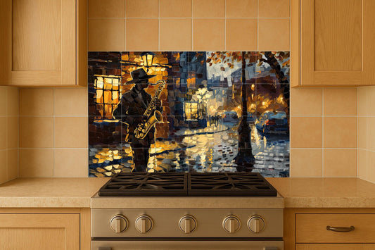 Jazz of Nueva Orleans · Ceramic Wall Mural — City & Landmark Art