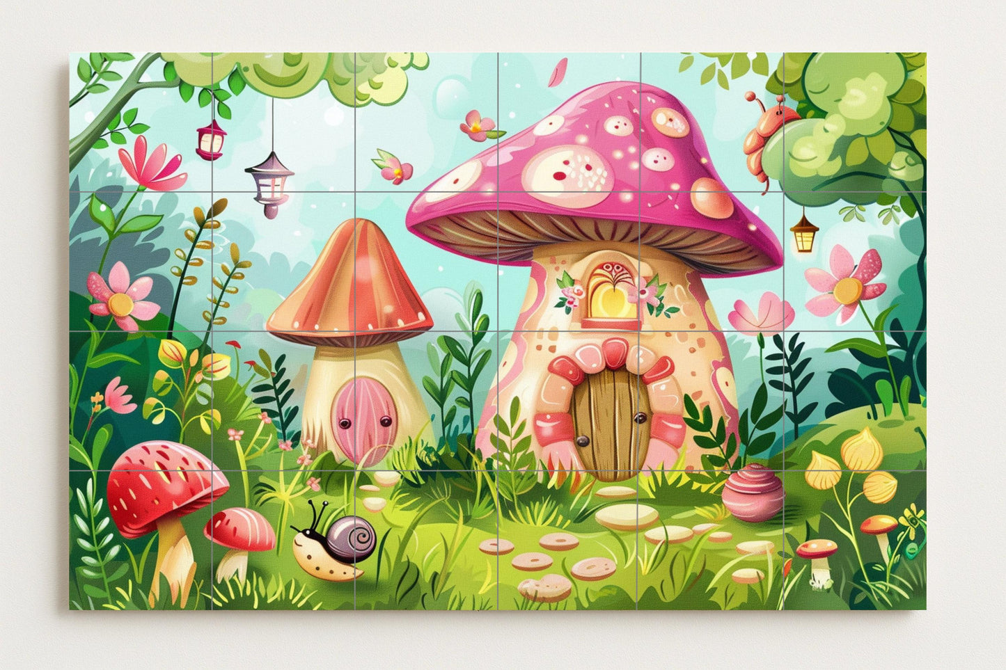 Mural de bosque encantado