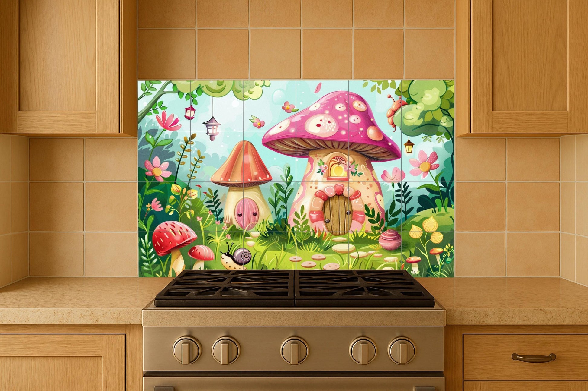 Mural de bosque encantado