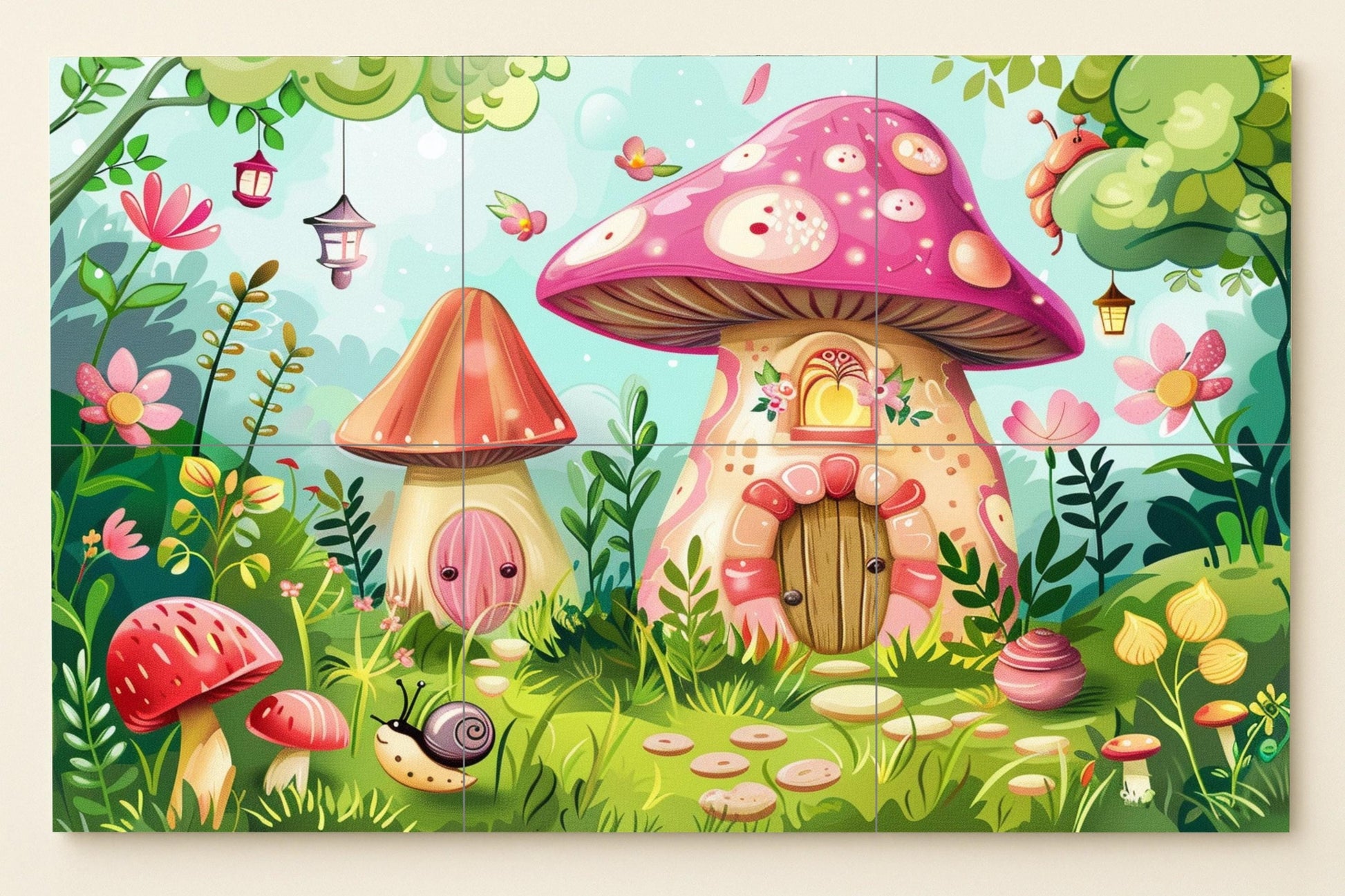 Mural de bosque encantado
