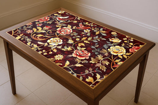 Pared of Majolica — Flowers & Landscape Art · Tile Wall Art