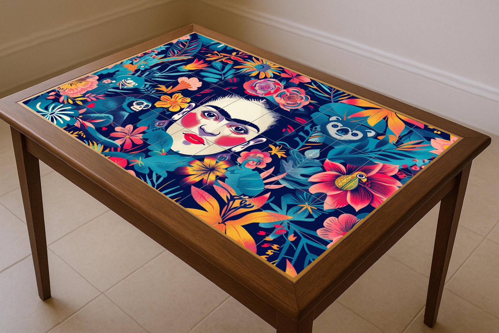 Frida Kahlo — Murale in Piastrelle di Ceramica · Paesaggio Botanico