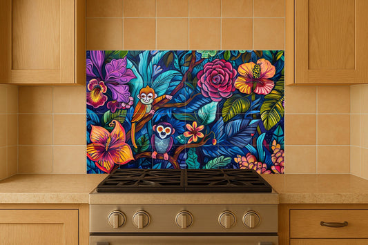 Ceramic Tile Mural: La selva amazónica — Garden & Scenery Décor