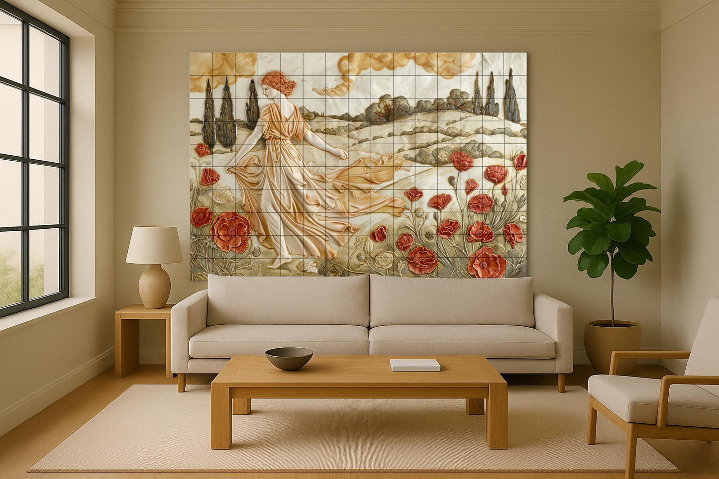 Época Roman Classic · Ceramic Wall Mural — Ancient Legend Décor