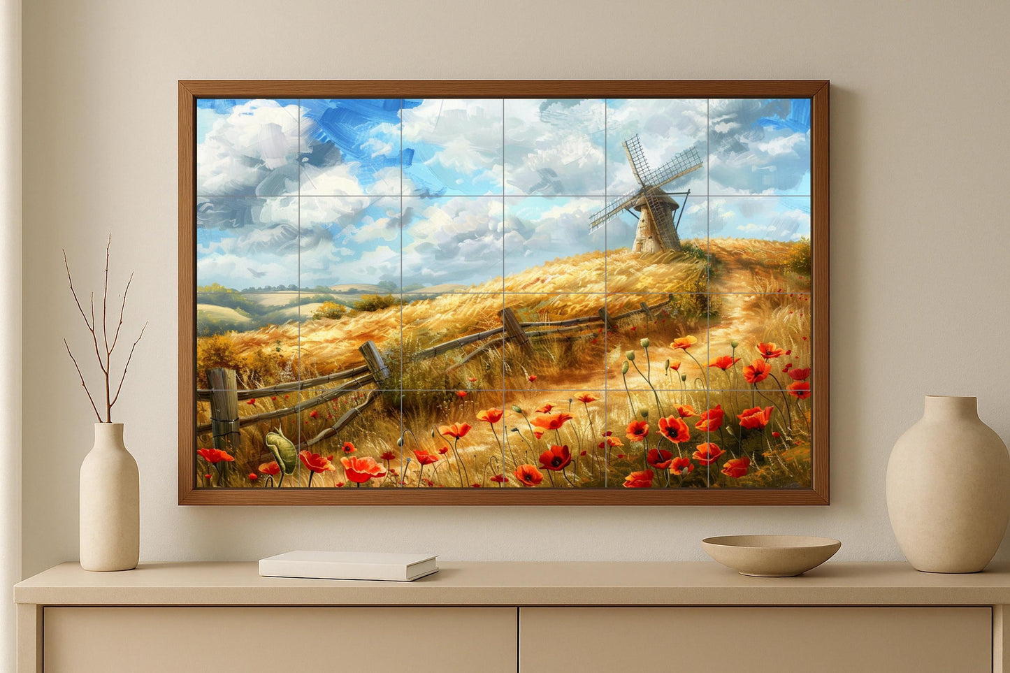 Landschaft inglesa — Blumen & Landschaften, Wandkunst aus Keramikfliesen