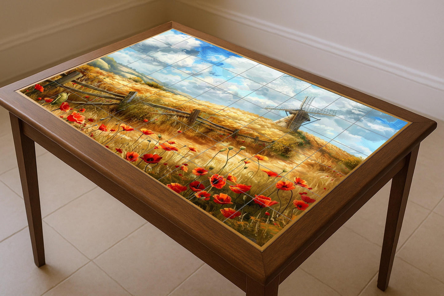 Landschaft inglesa — Blumen & Landschaften, Wandkunst aus Keramikfliesen