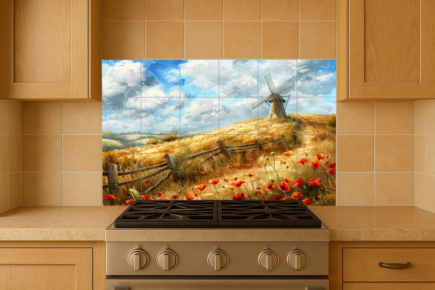 Landschaft inglesa — Blumen & Landschaften, Wandkunst aus Keramikfliesen