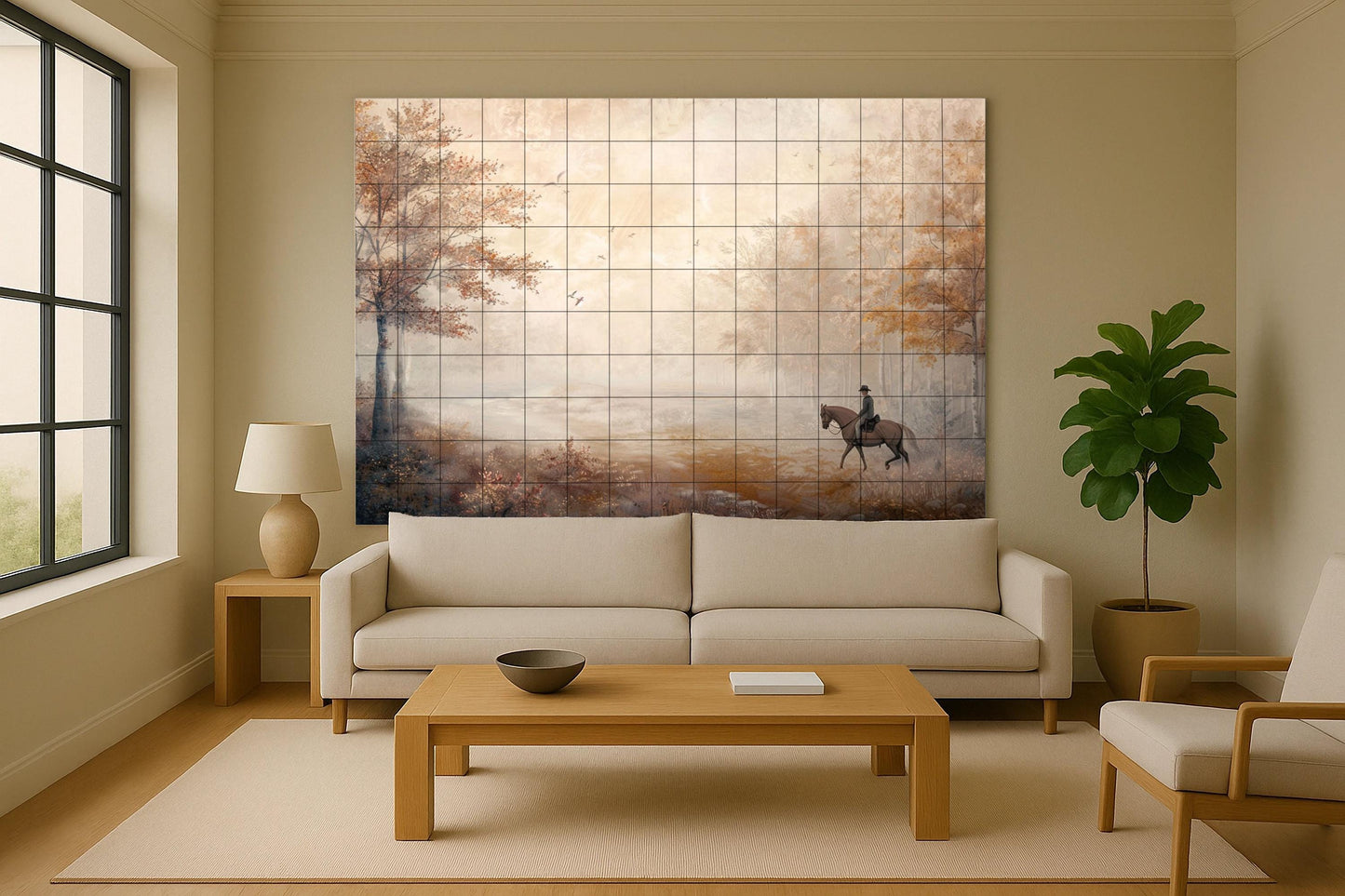 Fresque en Carrelage Jinete de les Apalaches — Fleurs et Paysages