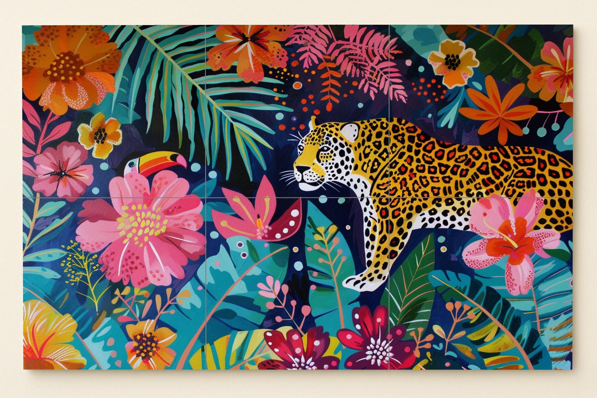 La selva amazónica · Ceramic Wall Mural — Flowers & Landscape Art