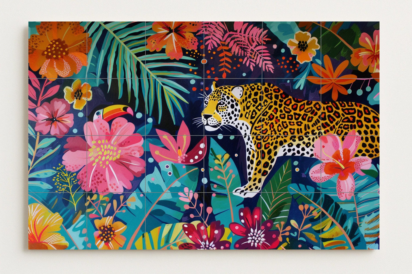 La selva amazónica · Ceramic Wall Mural — Flowers & Landscape Art