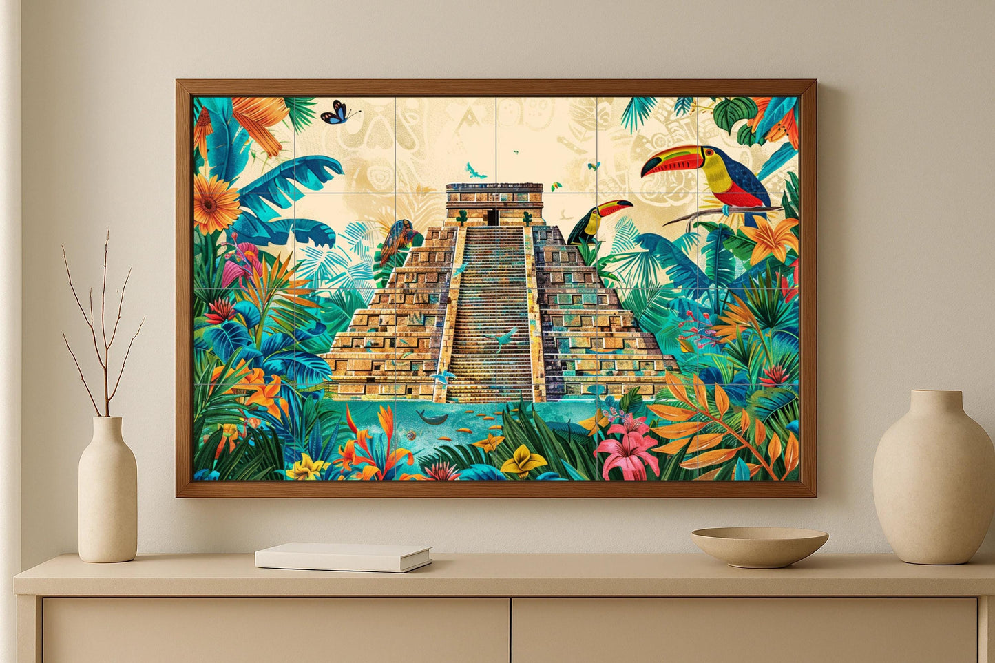 Azulejo mural de Chichén Itzá