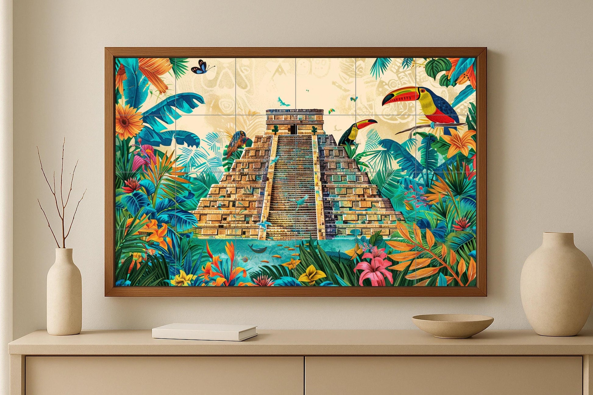 Azulejo mural de Chichén Itzá